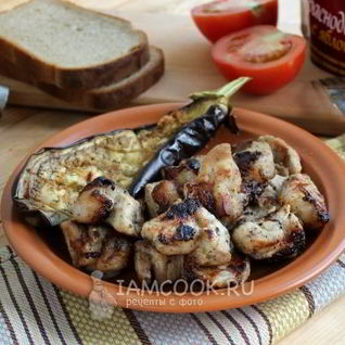 Шашлык с киви