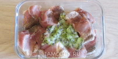 шашлык с киви