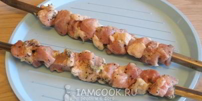 шашлык с киви