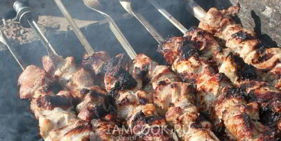 шашлык с киви