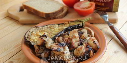 шашлык с киви