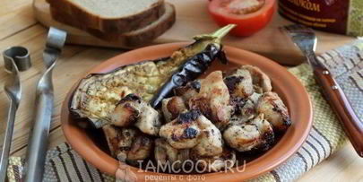 шашлык с киви