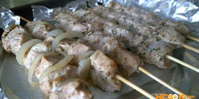 шашлык в фольге в духовке