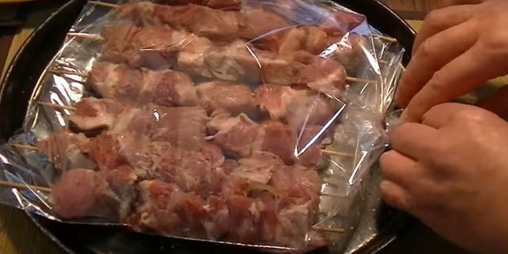 Рецепт шашлык в рукаве для запекания