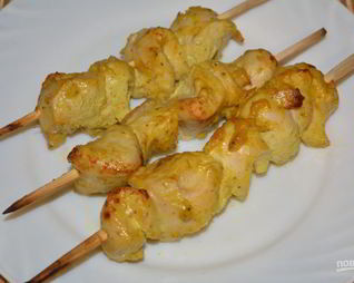 Сочный шашлык из курицы