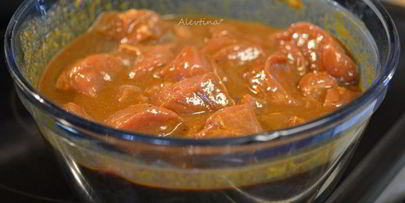 свиной шашлык с чили маринадом и горчицей