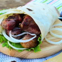 Рецепт Свиной шашлык в лаваше