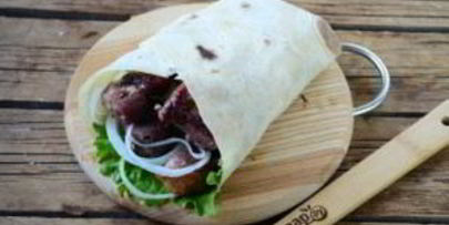 свиной шашлык в лаваше