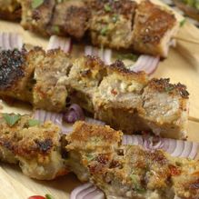 Рецепт Свиные шашлыки в кокосовой стружке