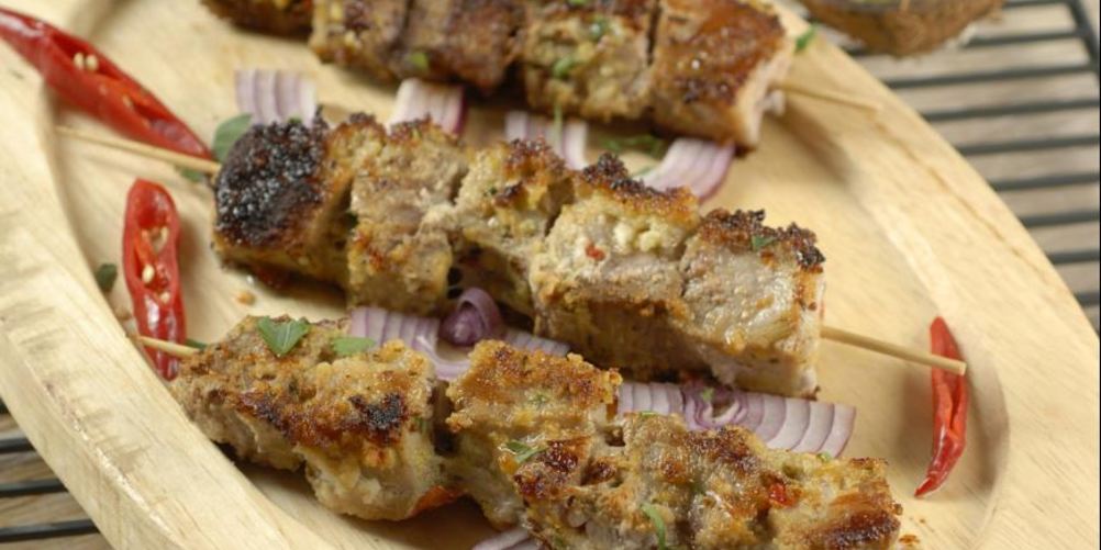 Рецепт свиные шашлыки в кокосовой стружке