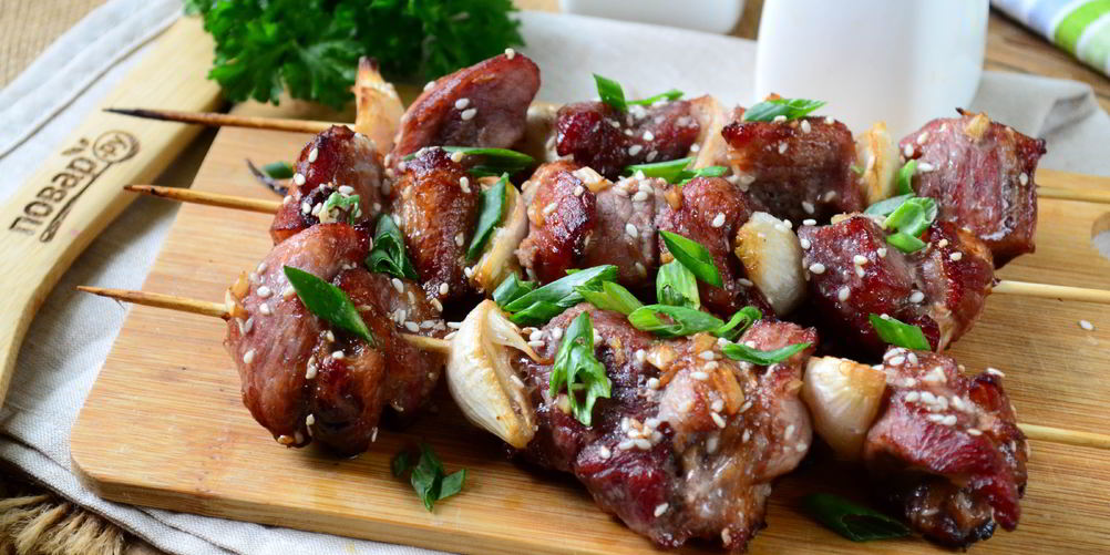 Рецепт тайский шашлычок на шпажках