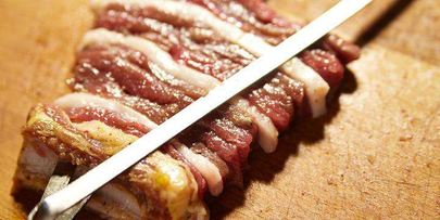 татарский сочный шашлык из баранины