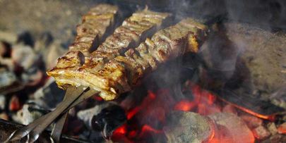 татарский сочный шашлык из баранины