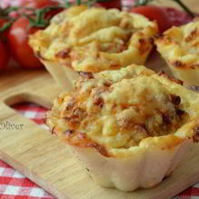 Рецепт Куриные тефтельки в картофельных корзиночках