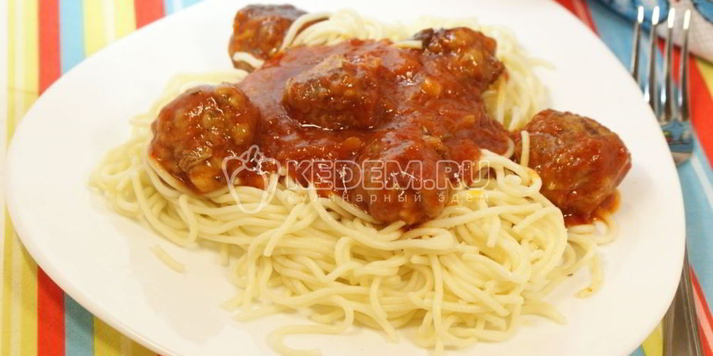 Рецепт паста с тефтелями