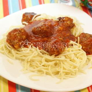 Паста с тефтелями