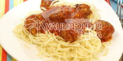 паста с тефтелями