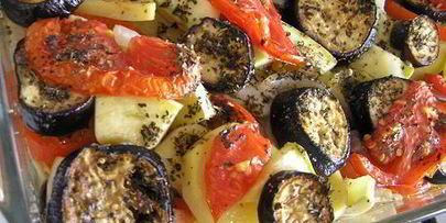 тефтели по-гречески с запеченными овощами