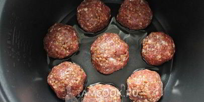 тефтели с гречкой в мультиварке