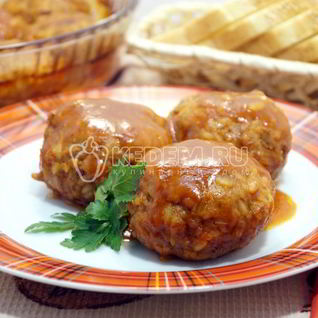 Тефтели с рисом в духовке