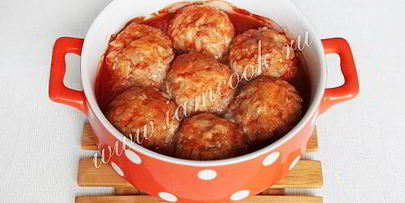 тефтели с рисом в томатном соусе