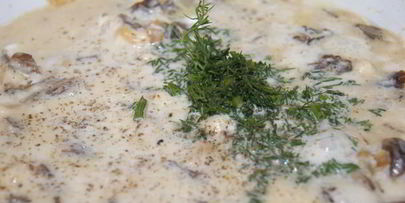 тефтели в грибном соусе с сыром