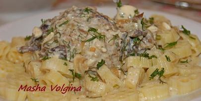 тефтели в грибном соусе с сыром