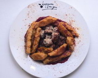 Тыквенные ньокки с тефтелями