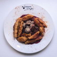 Рецепт Тыквенные ньокки с тефтелями