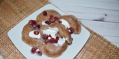 диетические вареники с ягодами