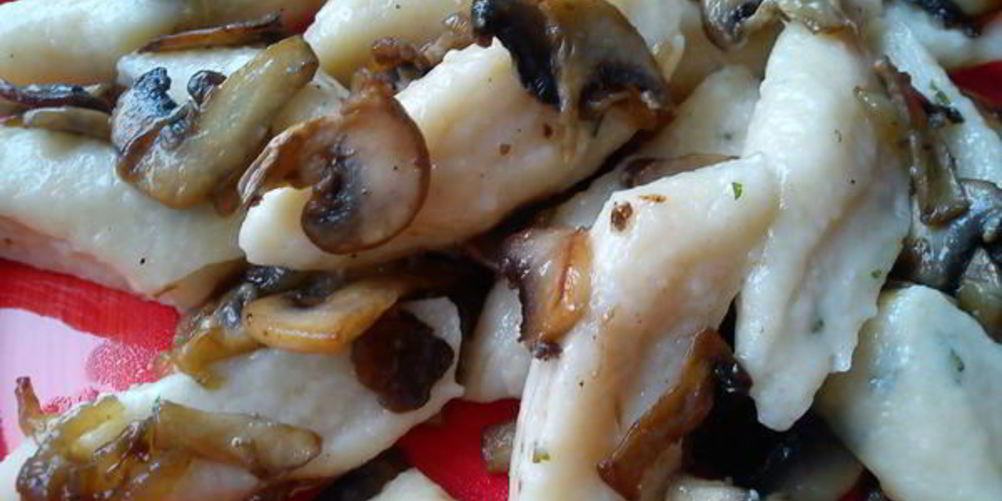 Рецепт ленивые вареники с грибами