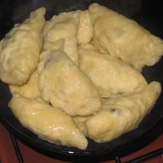 Вареники с черникой