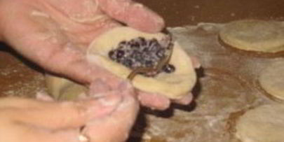 вареники с черникой