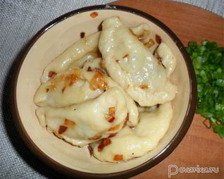 Вареники с картофелем и грибами