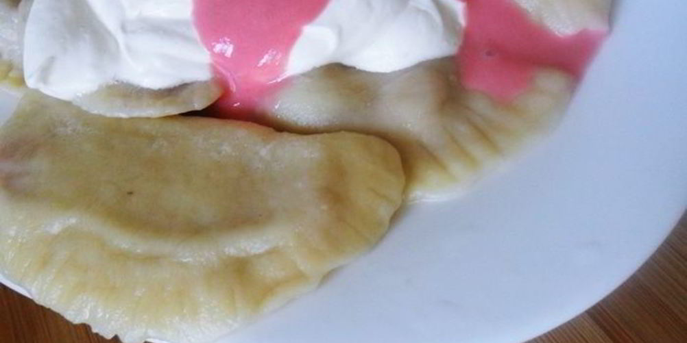 Рецепт вареники с клубникой