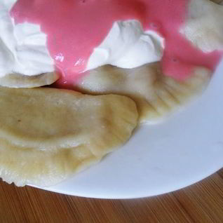 Вареники с клубникой