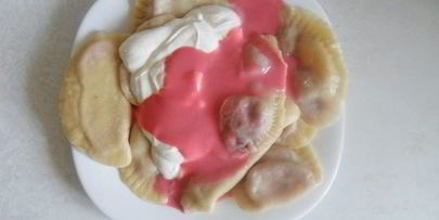 вареники с клубникой