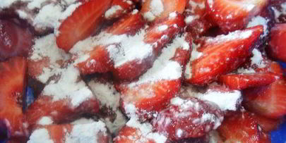 вареники с клубникой