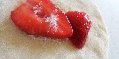 вареники с клубникой