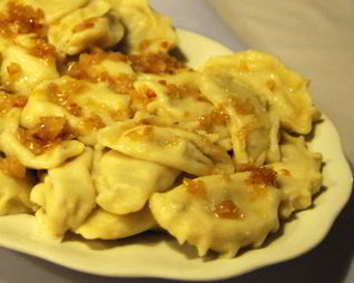 Вареники с шампиньонами