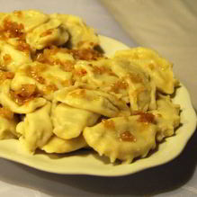 Рецепт Вареники с шампиньонами