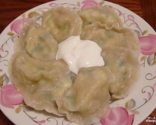 Вареники с творогом и луком