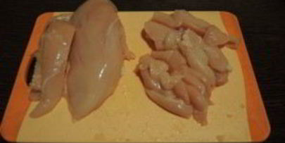 яичная лапша с курицей и овощами