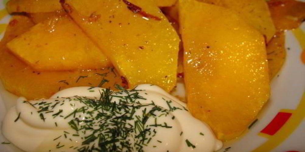 Рецепт золотой гарнир из тыквы
