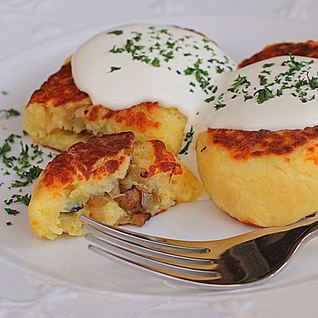 Картофельные зразы с грибами