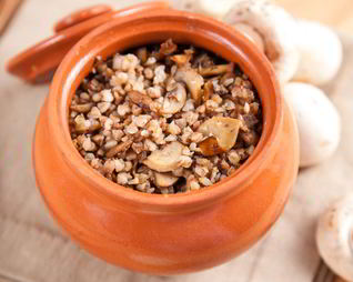 Гречка с грибами