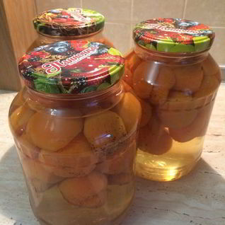 Абрикосы в сахарном сиропе на зиму