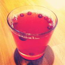 Рецепт Безалкогольный пунш из клюквы