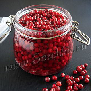 Брусника в сиропе