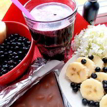 Рецепт Черничный коктейль с бальзамом